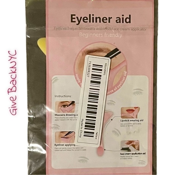 Yellow 4 In 1 Silicone Eyeliner Tool - Picture 11 of 11